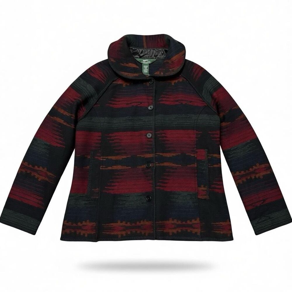 Woolrich‎ Native American Blanket Jacket Aztec Wool Blend Women’s XL